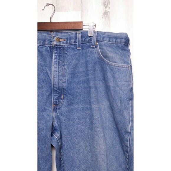 Carhartt Men's Jeans 43x29 (Tag 44x30) Style B17 DST Relaxed Fit Tapered Leg - Picture 2 of 9